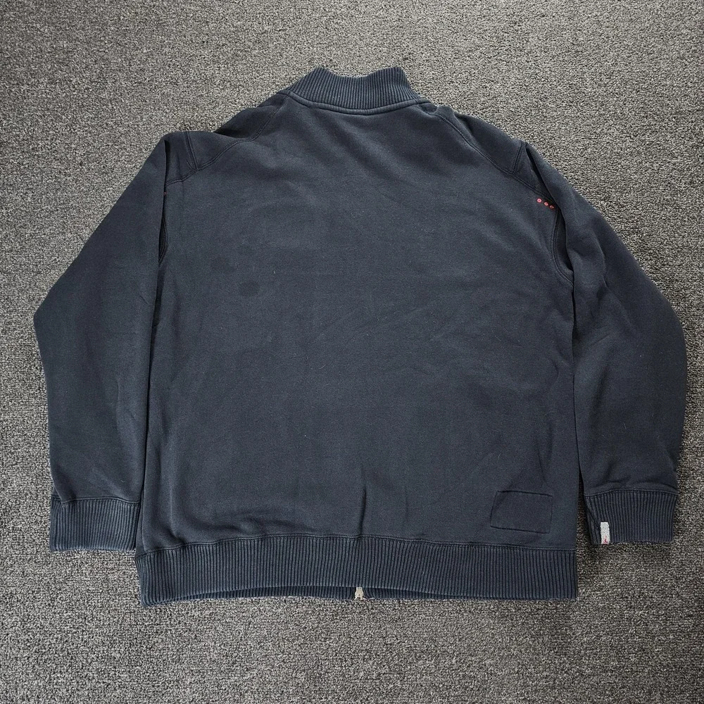 Vintage Nike Air Jordan Sweater Mens XL Jumpman Full Zip Warm Up Jacket‎ Black